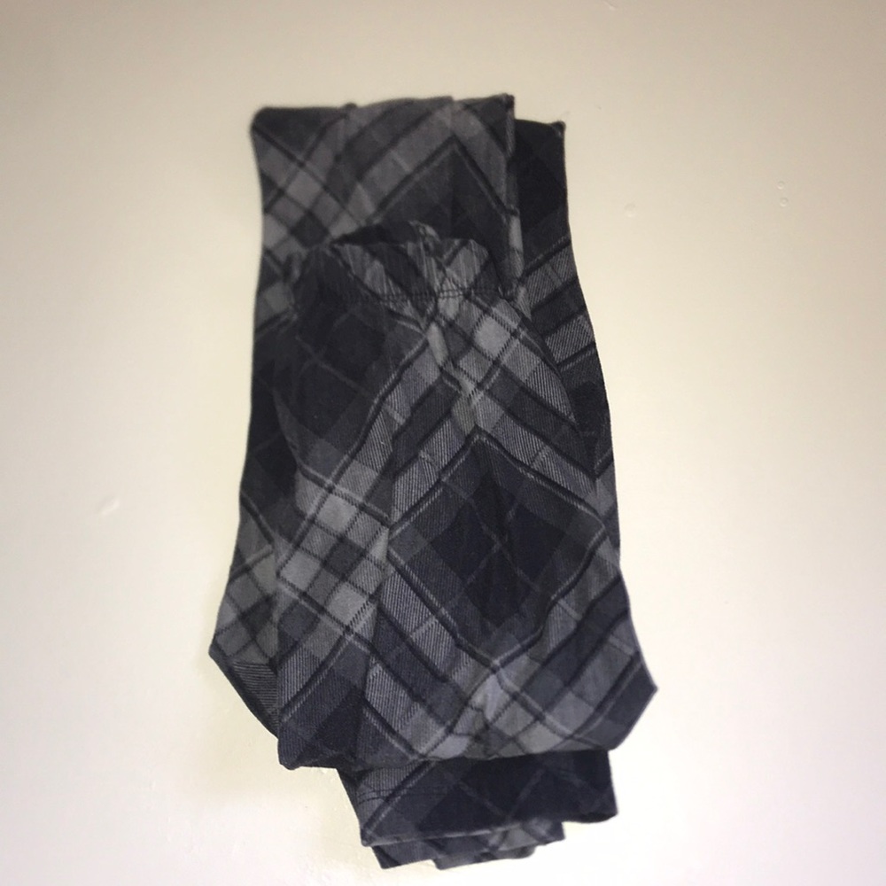 black and grey plaid sweetlegs